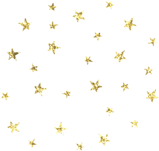 Gold Glitter Stars